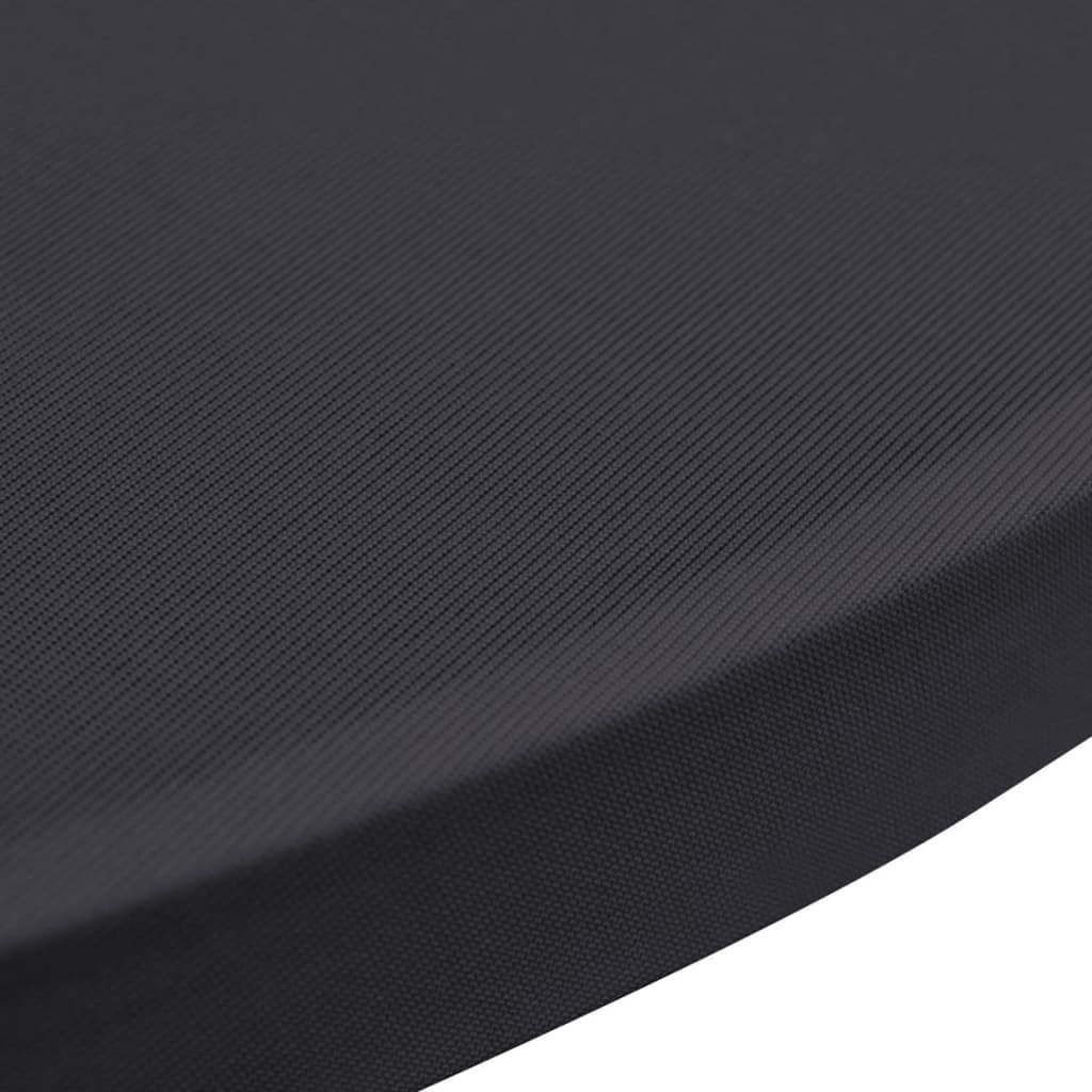 vidaXL Tischhusse Stretchhusse 2 Stk 60 cm Anthrazit