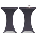 vidaXL Tischhusse Stretchhusse 2 Stk 60 cm Anthrazit