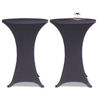 vidaXL Tischhusse Stretchhusse 2 Stk 60 cm Anthrazit