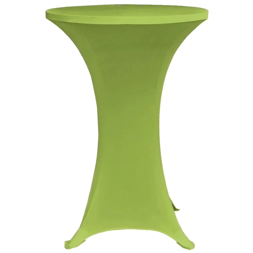 vidaXL Stretch Tischhusse 2 Stk 60 cm Grün