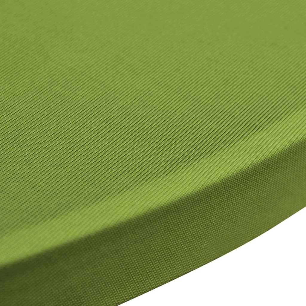 vidaXL Stretch Tischhusse 2 Stk 60 cm Grün