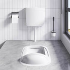 vidaXL Spülkasten Wasserzulauf Unten 3/6 L Weiß