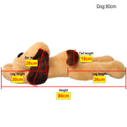 vidaXL Hund Kuscheltier Plüsch Braun 80 cm