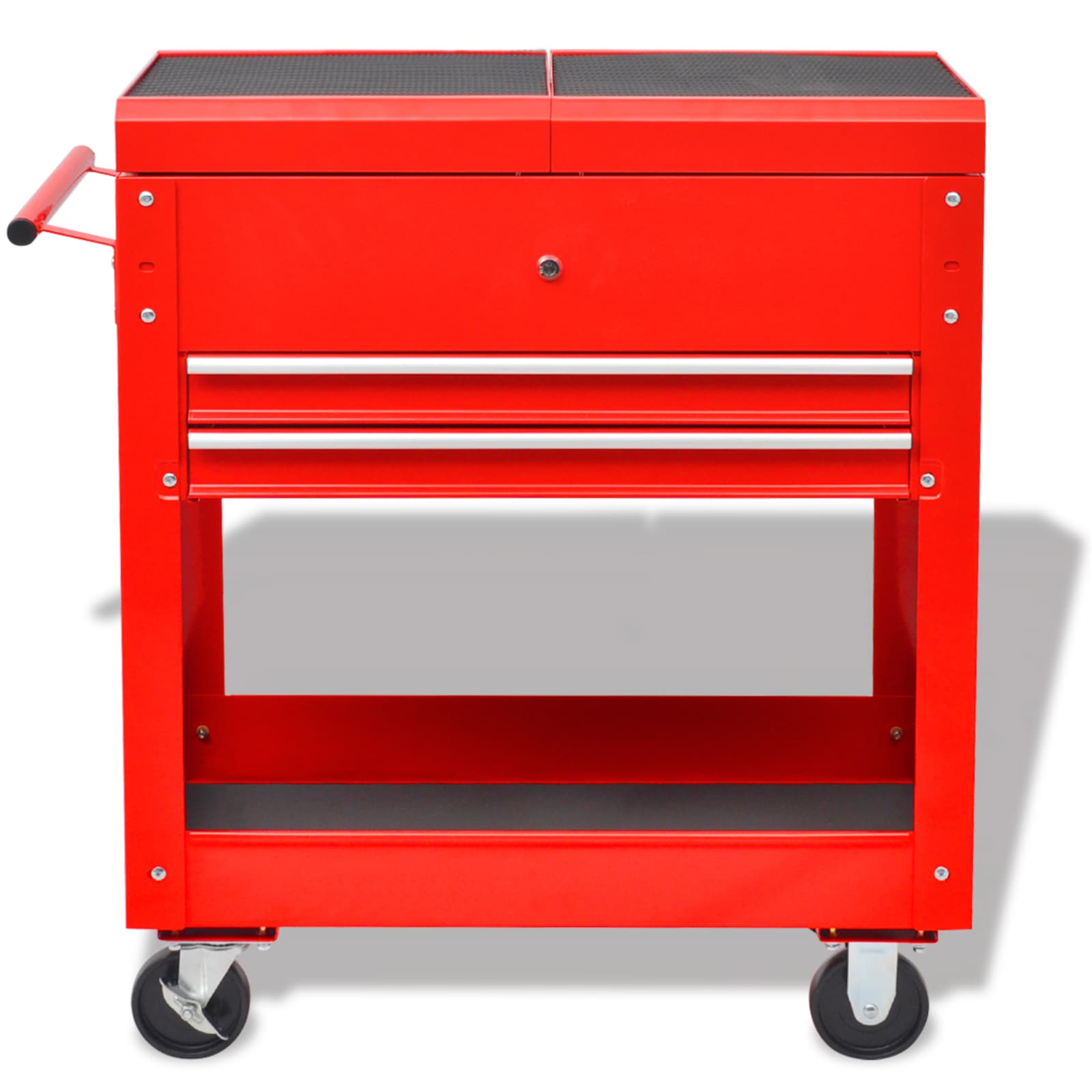 vidaXL Werkzeugwagen Rot 70,5 x 37 x 71 cm Stahl