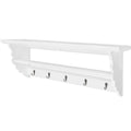 vidaXL Garderobe MDF Weiß Barocker Stil