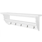 vidaXL Garderobe MDF Weiß Barocker Stil