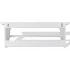 vidaXL Garderobe MDF Weiß Barocker Stil