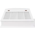 vidaXL Besteckschublade MDF Weiß Barocker Stil