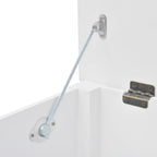 vidaXL Aufbewahrungsbank Barockstil MDF Weiß