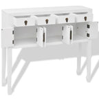 vidaXL Sideboard Chinesischer Stil Massivholz Weiß