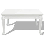 vidaXL Couchtisch 80x80x42 cm Hochglanz-Weiß