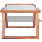 vidaXL Couchtisch Massivholz Akazie Braun 100x50x40 cm