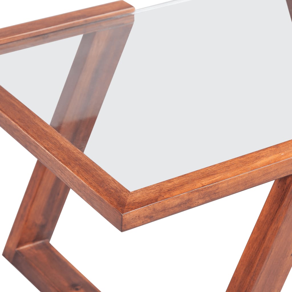 vidaXL Couchtisch Massivholz Akazie Braun 100x50x40 cm