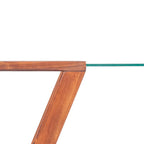vidaXL Couchtisch Massivholz Akazie Braun 100x50x40 cm
