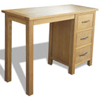 vidaXL Schreibtisch mit 3 Schubladen 106x40x75 cm Massivholz Eiche