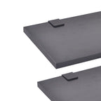 vidaXL 10-tlg. Badmöbel-Set mit Waschbecken und Wasserhahn Schwarz