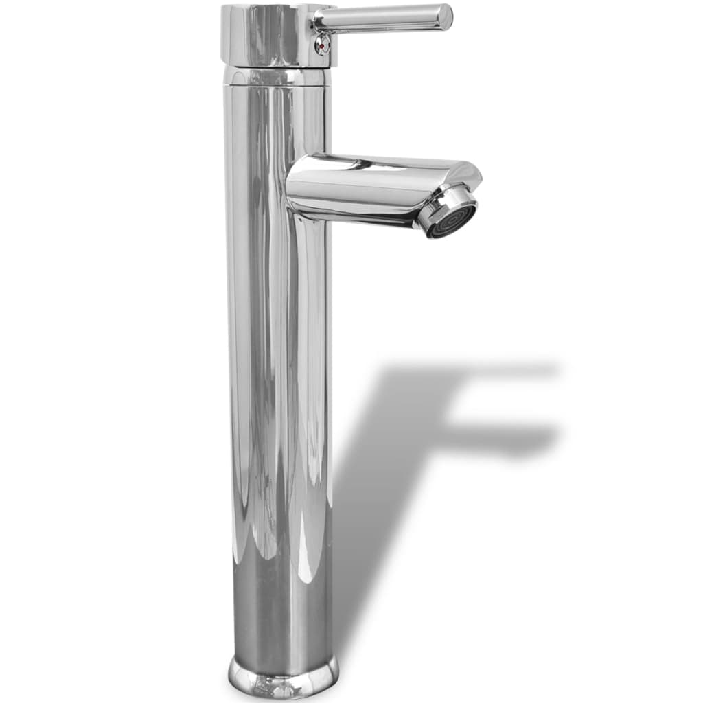 vidaXL 10-tlg. Badmöbel-Set mit Waschbecken und Wasserhahn Schwarz