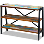vidaXL Sideboard 3 Regalböden Altholz