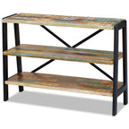 vidaXL Sideboard 3 Regalböden Altholz