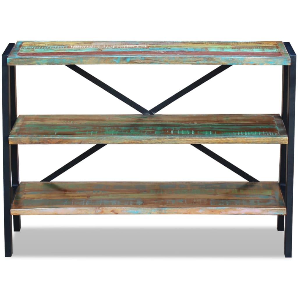 vidaXL Sideboard 3 Regalböden Altholz