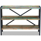 vidaXL Sideboard 3 Regalböden Altholz