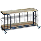 vidaXL TV-Schrank Massivholz Mango 100x40x45 cm