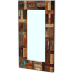 vidaXL Spiegel Altholz 80x50 cm