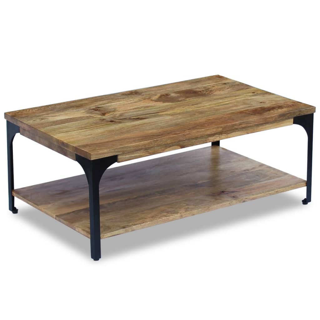 vidaXL Couchtisch Mangoholz 100x60x35 cm