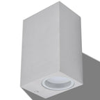 vidaXL LED-Außenwandleuchten 2 Stk. Quadratisch Auf-/Abwärts
