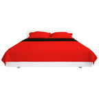 vidaXL Gesteppte Wende-Tagesdecke Rot and Schwarz 170x210 cm