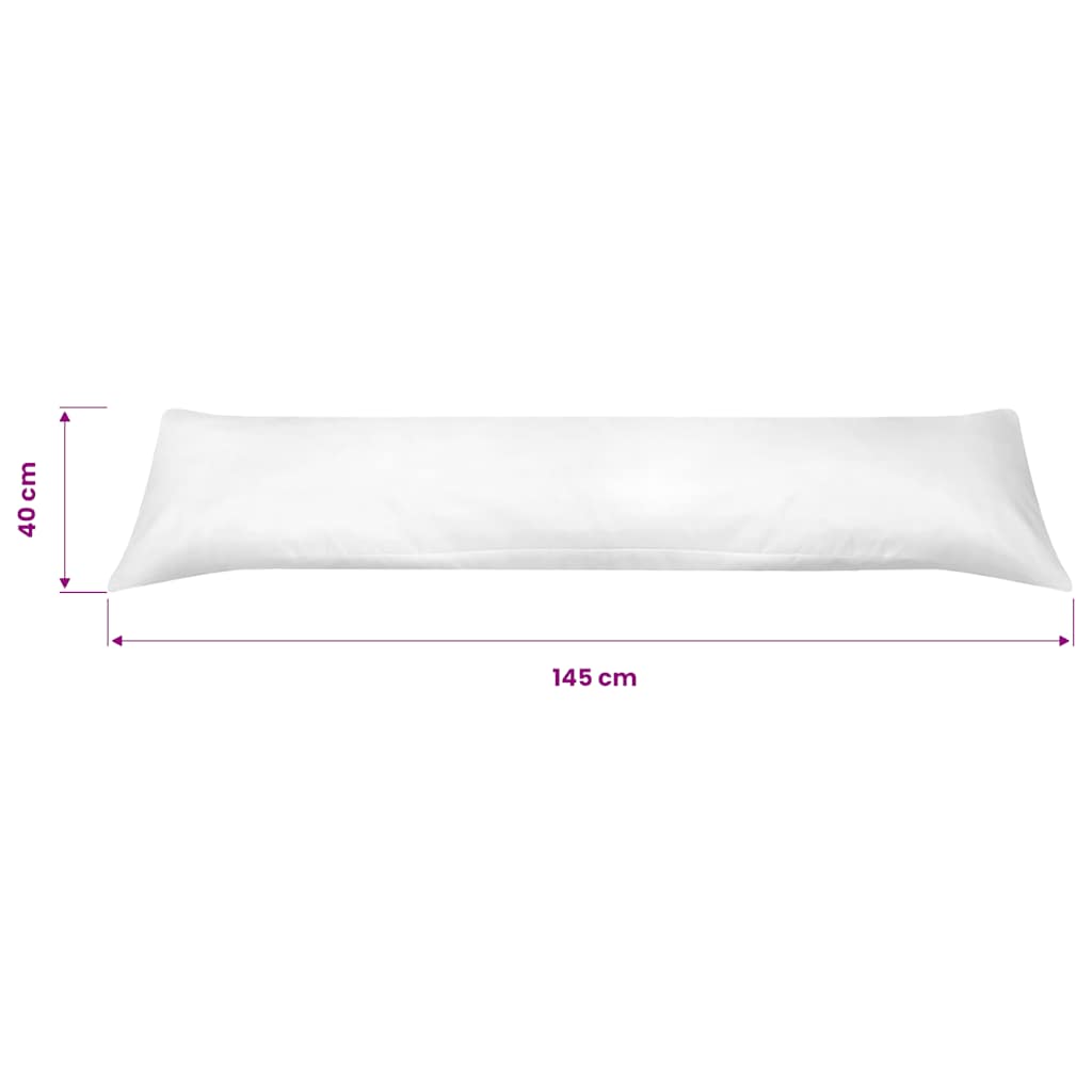 vidaXL Seitenschläferkissen 40x145 cm Weiß
