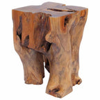 vidaXL Hocker Massivholz Teak