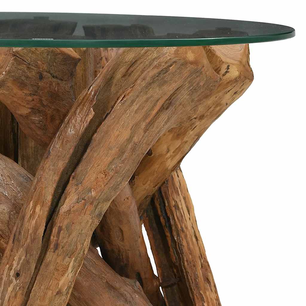 vidaXL Couchtisch Massivholz Teak Treibholz 60 cm