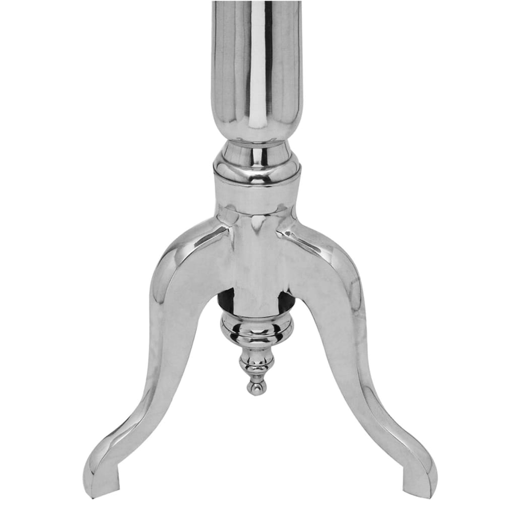 vidaXL Beistelltisch Rund Aluminium Silbern