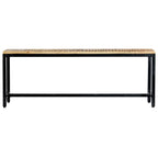vidaXL Esszimmerbank 120 cm Massives Raues Mangoholz
