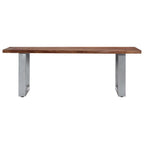 vidaXL Couchtisch mit lebenden Kanten 115x60x40 cm Massivholz Akazie
