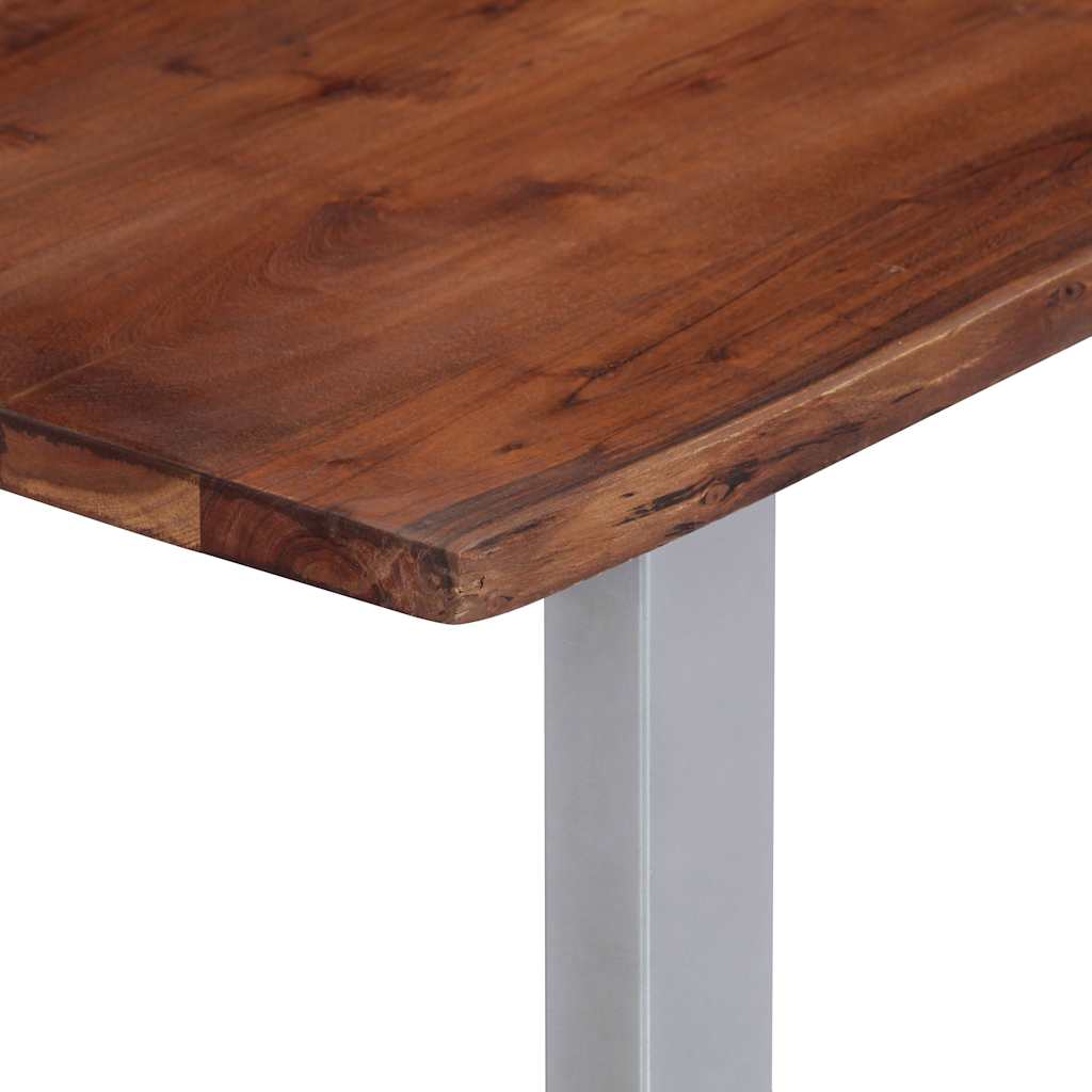 vidaXL Couchtisch mit lebenden Kanten 115x60x40 cm Massivholz Akazie