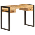 vidaXL Schreibtisch mit 2 Schubladen 110 x 50 x 77 cm Mangoholz Massiv