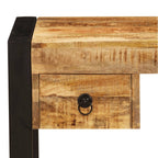 vidaXL Schreibtisch mit 2 Schubladen 110 x 50 x 77 cm Mangoholz Massiv