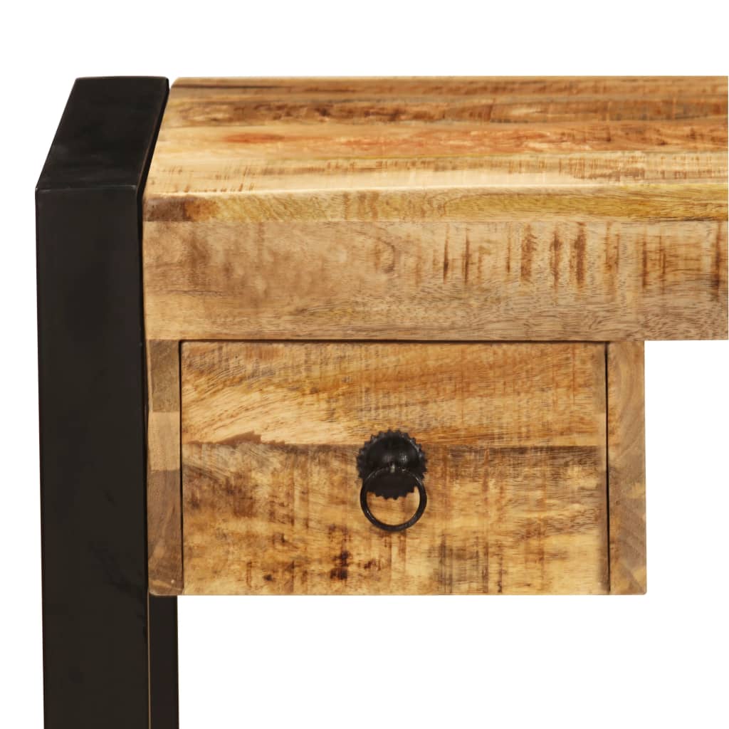 vidaXL Schreibtisch mit 2 Schubladen 110 x 50 x 77 cm Mangoholz Massiv
