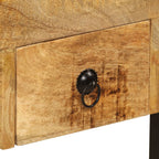 vidaXL Schreibtisch mit 2 Schubladen 110 x 50 x 77 cm Mangoholz Massiv