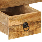 vidaXL Schreibtisch mit 2 Schubladen 110 x 50 x 77 cm Mangoholz Massiv