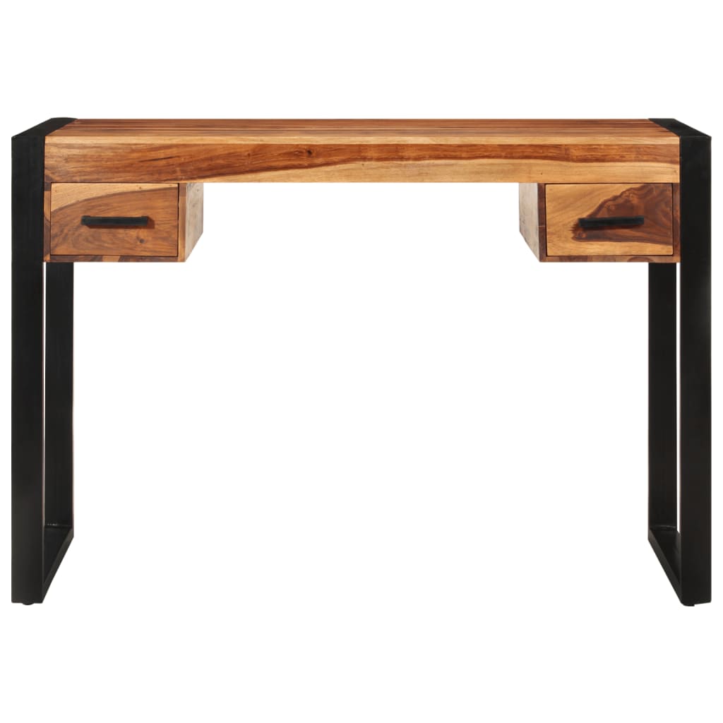 vidaXL Schreibtisch mit 2 Schubladen 110x50x77 cm Massivholz Akazie
