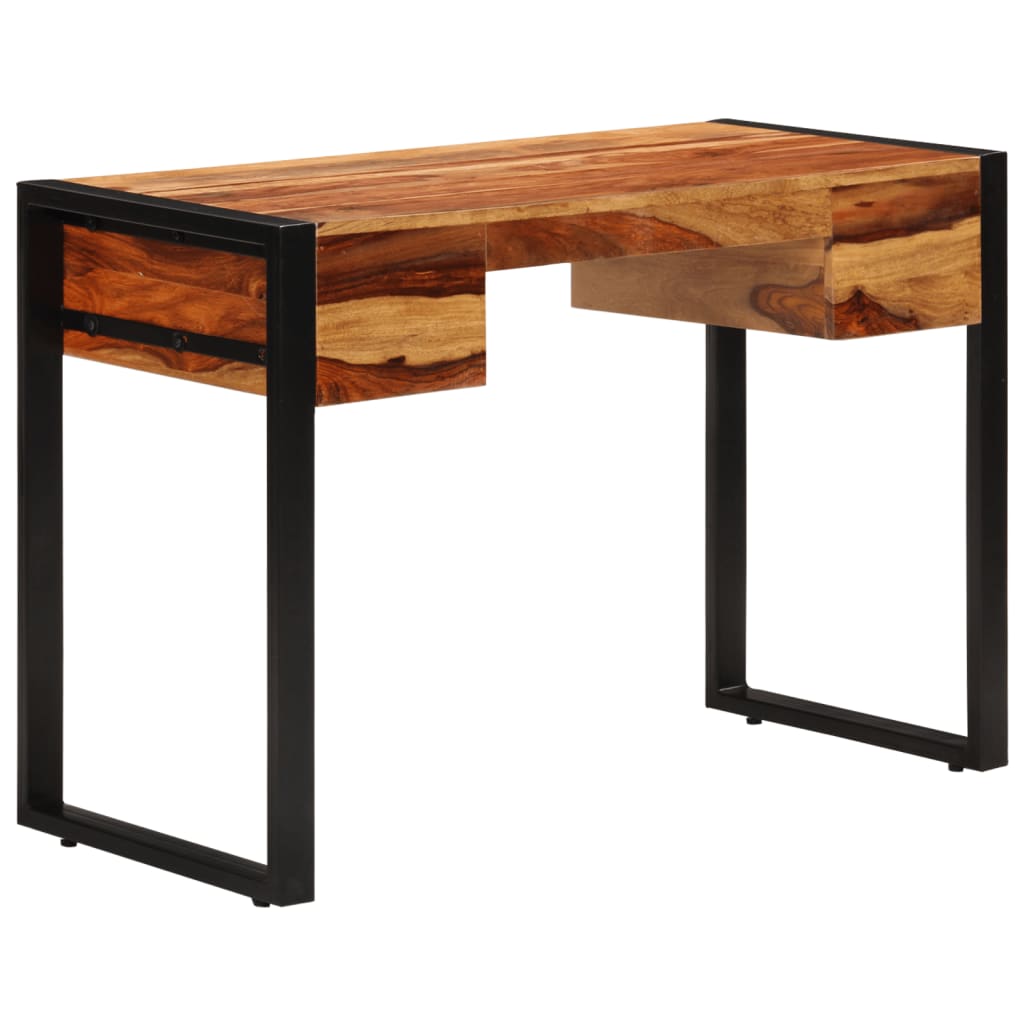 vidaXL Schreibtisch mit 2 Schubladen 110x50x77 cm Massivholz Akazie