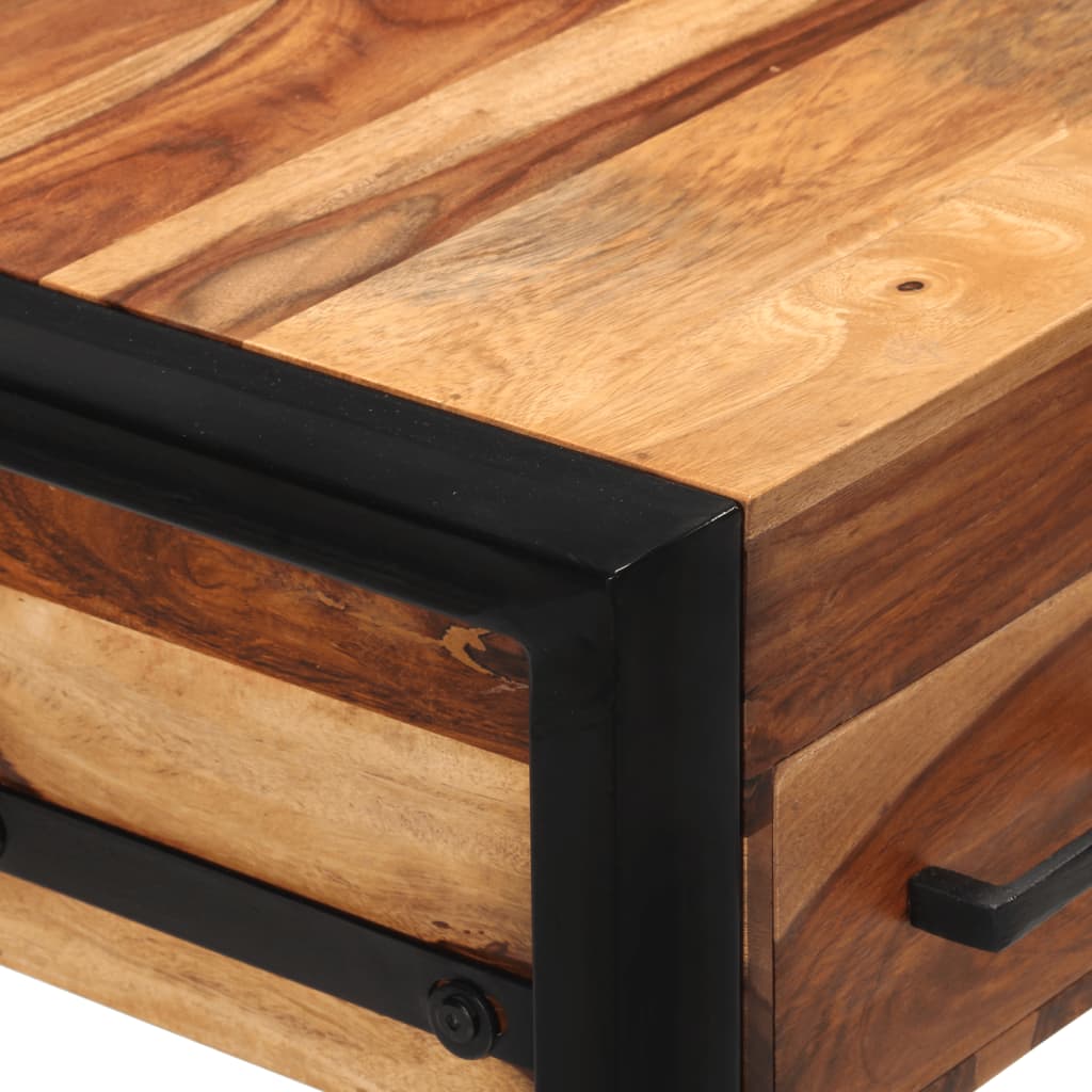 vidaXL Schreibtisch mit 2 Schubladen 110x50x77 cm Massivholz Akazie