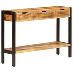 vidaXL Sideboard mit 3 Schubladen 110x35x75 cm Massivholz Mango