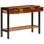 vidaXL Sideboard mit 3 Schubladen 110x35x75 cm Massivholz Akazie