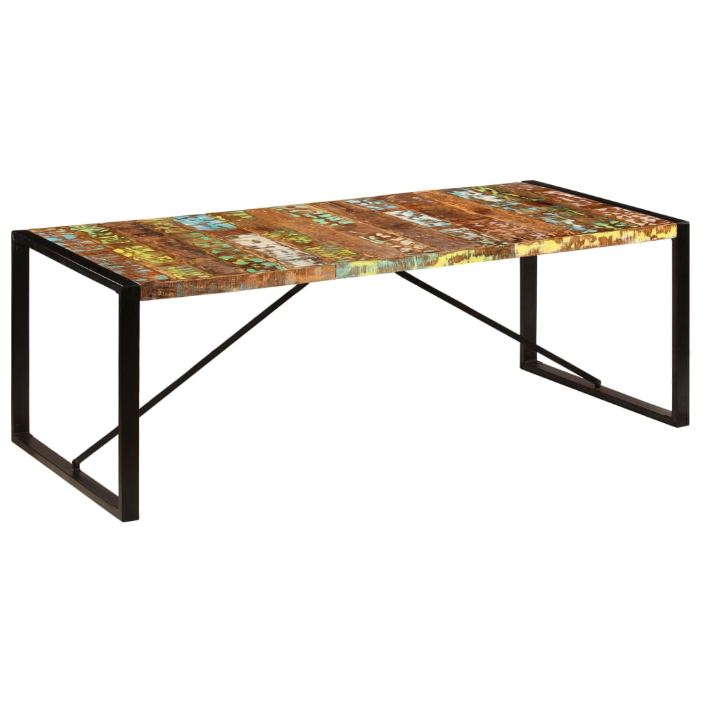 vidaXL Esstisch Altholz Massiv 80x82x76 cm