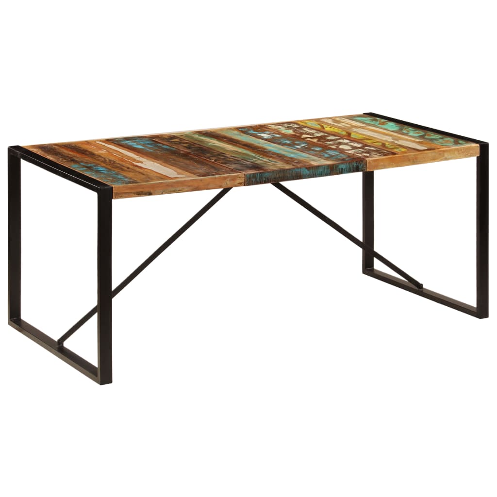vidaXL Esstisch Altholz Massiv 80x82x76 cm