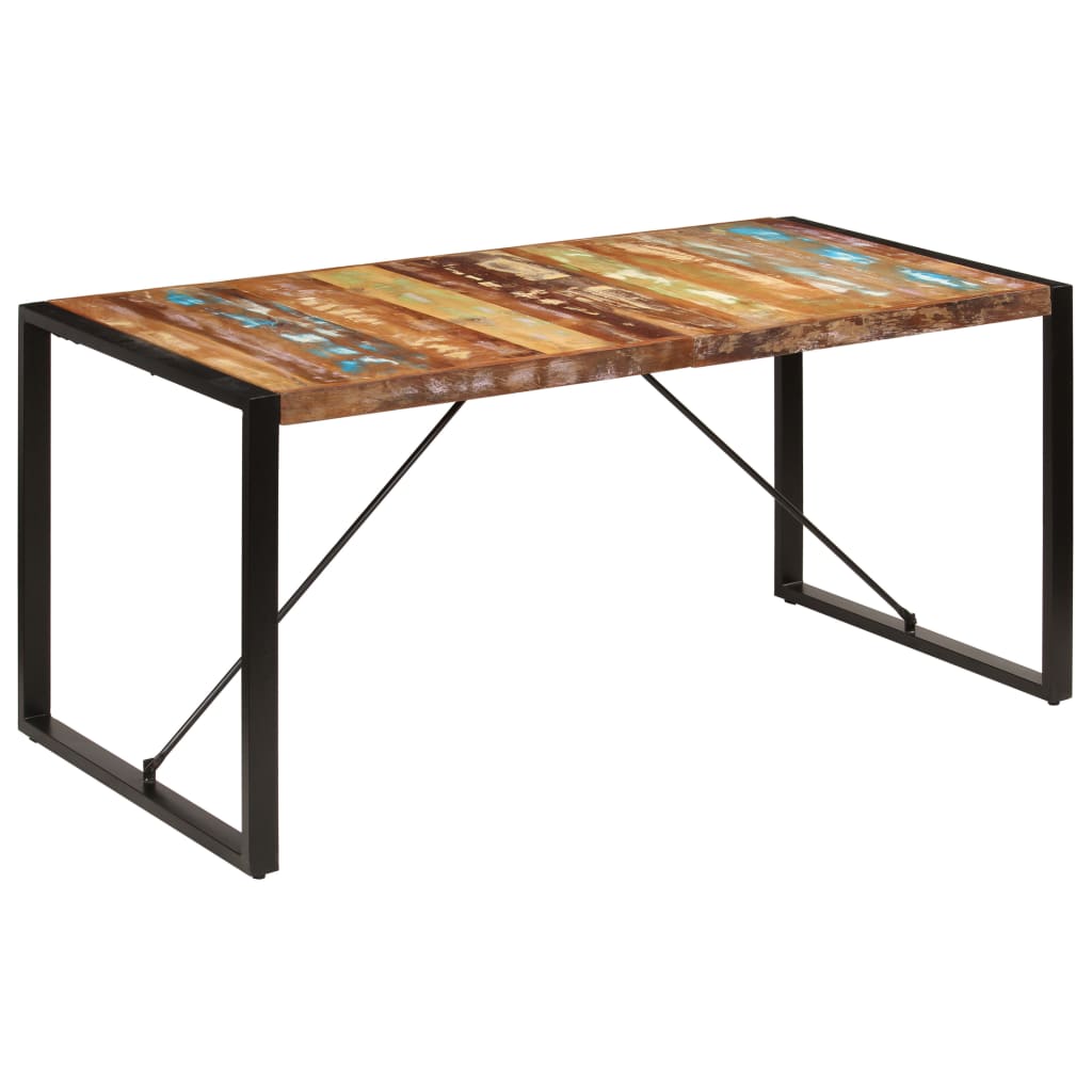 vidaXL Esstisch Altholz Massiv 80x82x76 cm